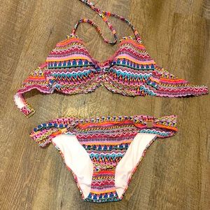 Colorful Victoria Secret Bikini! Worn once!